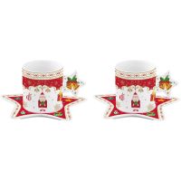 Filiżanki Christmas Ornaments 80 ml 2 szt. Easy Life