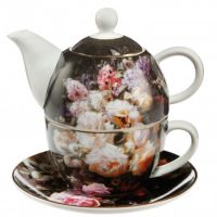 Tea For One Still Life with Roses 350ml Jean Baptiste Robie Goebel